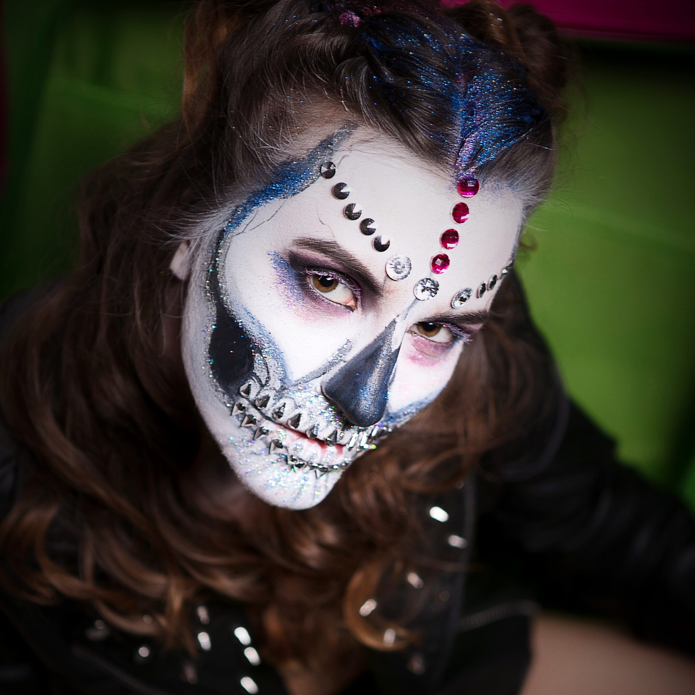 грим на хэллоуин киев, макияж на хеллоуин киев, аквагрим на хэллоуин киев, Сахарный череп, sugar skull kiev,