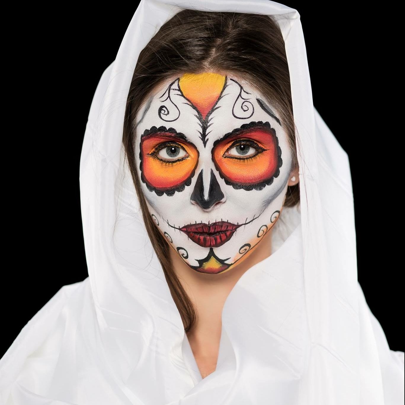 Грим на Хэллоуин Киев, Боди-арт на Хеллоуин Киев, Аквагрим киев, Halloween mask, грим на хеллоуин, макияж на хеллоуин